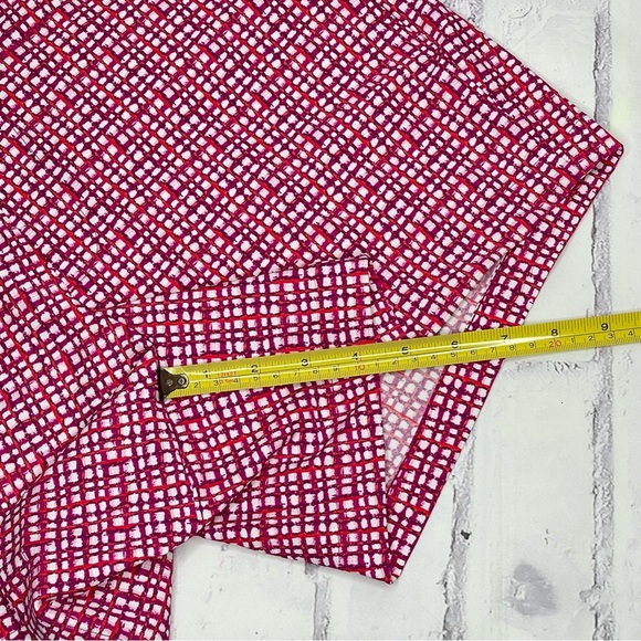 NWT Spanx Sunshine Shorts 4” Large Pull On Hibiscus Gingham Active Stretch UPF50 - Picture 6 of 8